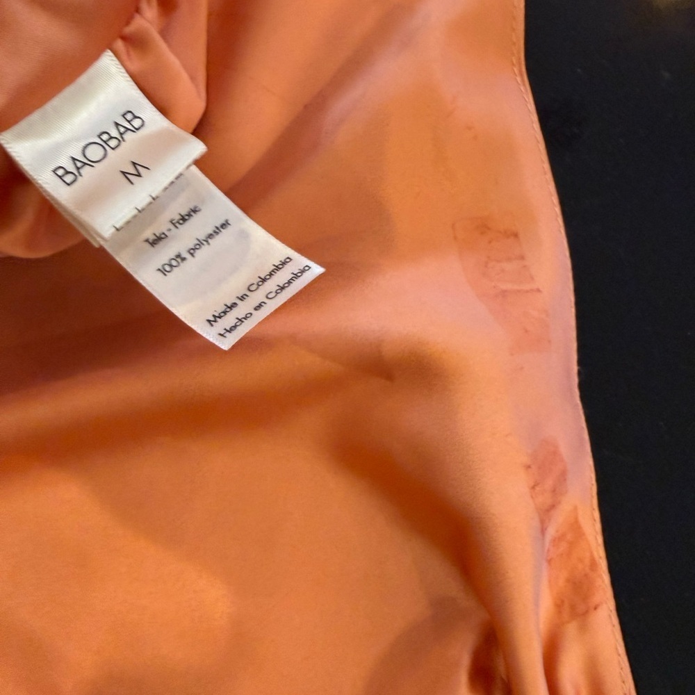 Baobab Collection Marea 2pc Set Asymmetrical Set in Orange “Luz” NWT - Picture 9 of 16